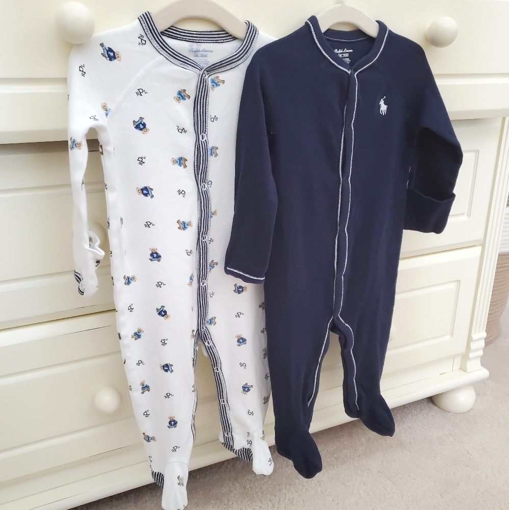 Ralph Lauren 6 Month Lot of 2 Sleeper Foot…